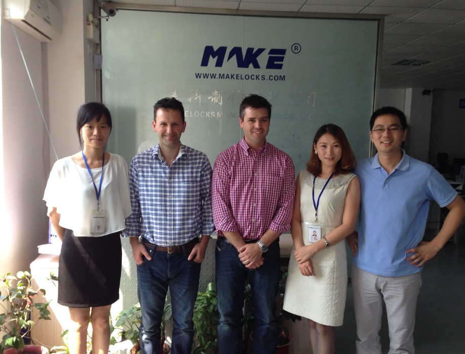 UK Customer Visiting Top Lockers Company