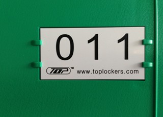 Plastic Locker Door Plate Application