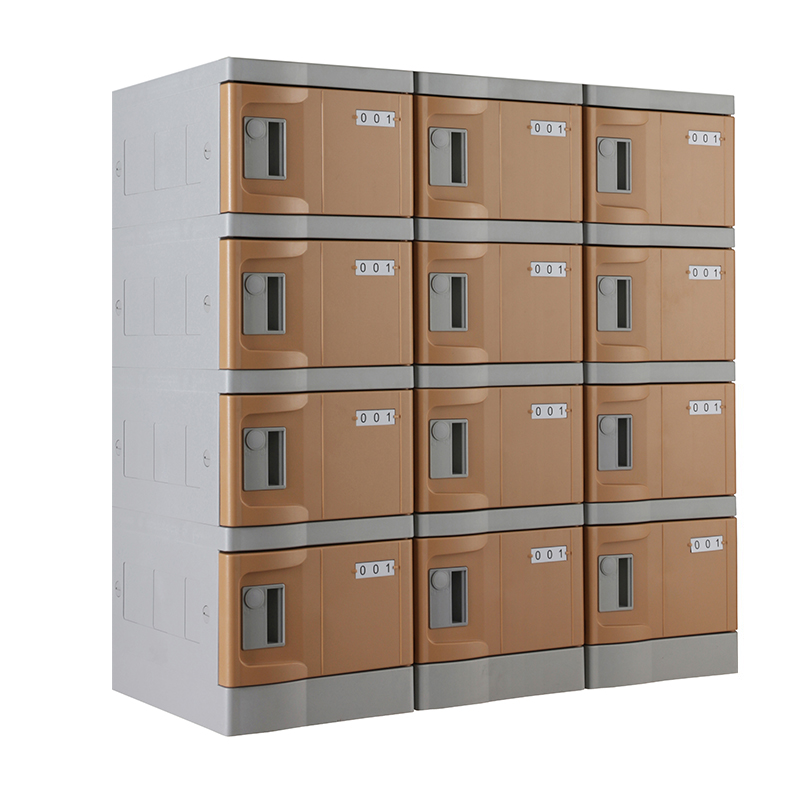 Plastic Mini Lockers, Coffee Colour