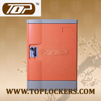 Four Tier Club Lockers ABS Plastic, Orange Color