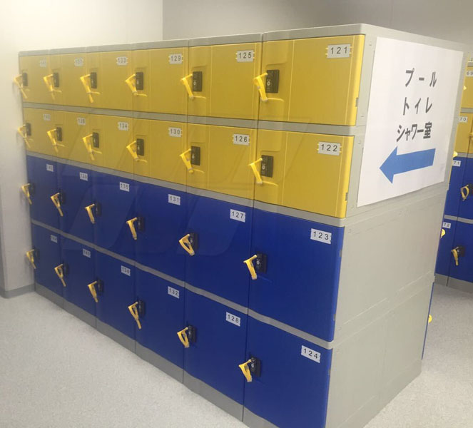 Swimming Pool Lockers in Japan